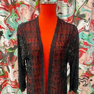 Modern woman brand vintage open lace blazer blouse